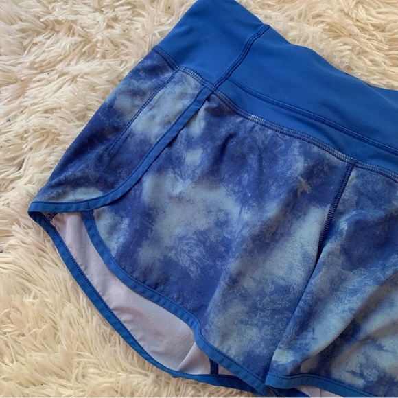 Lululemon Speed Short Tidal Trip Pipe Dream Blue Pipe Dream Blue Tye Dye - Picture 9 of 13